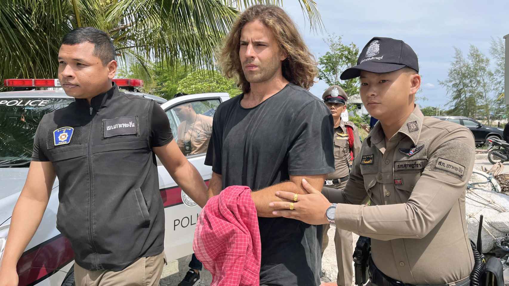 Daniel Sancho tras ser detenido en Tailandia.