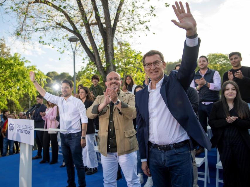 Alberto Núñez Feijóo y Alejandro Fernández.