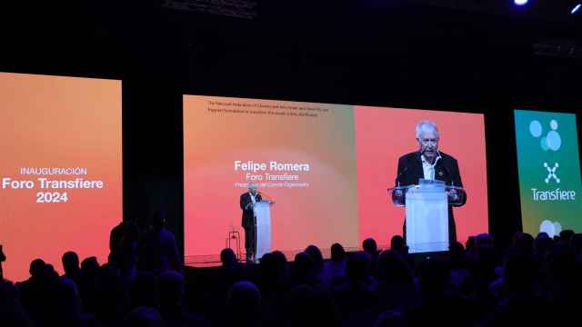 Felipe Romera, durante la apertura del foro europeo Transfiere, el pasado 20 de marzo en Málaga.