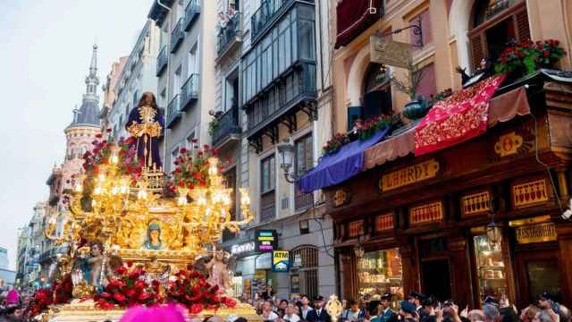 El paso de Nuestro Padre Jesús Nazareno durante la procesión del Cristo de Medinaceli en 2023, en Madrid.