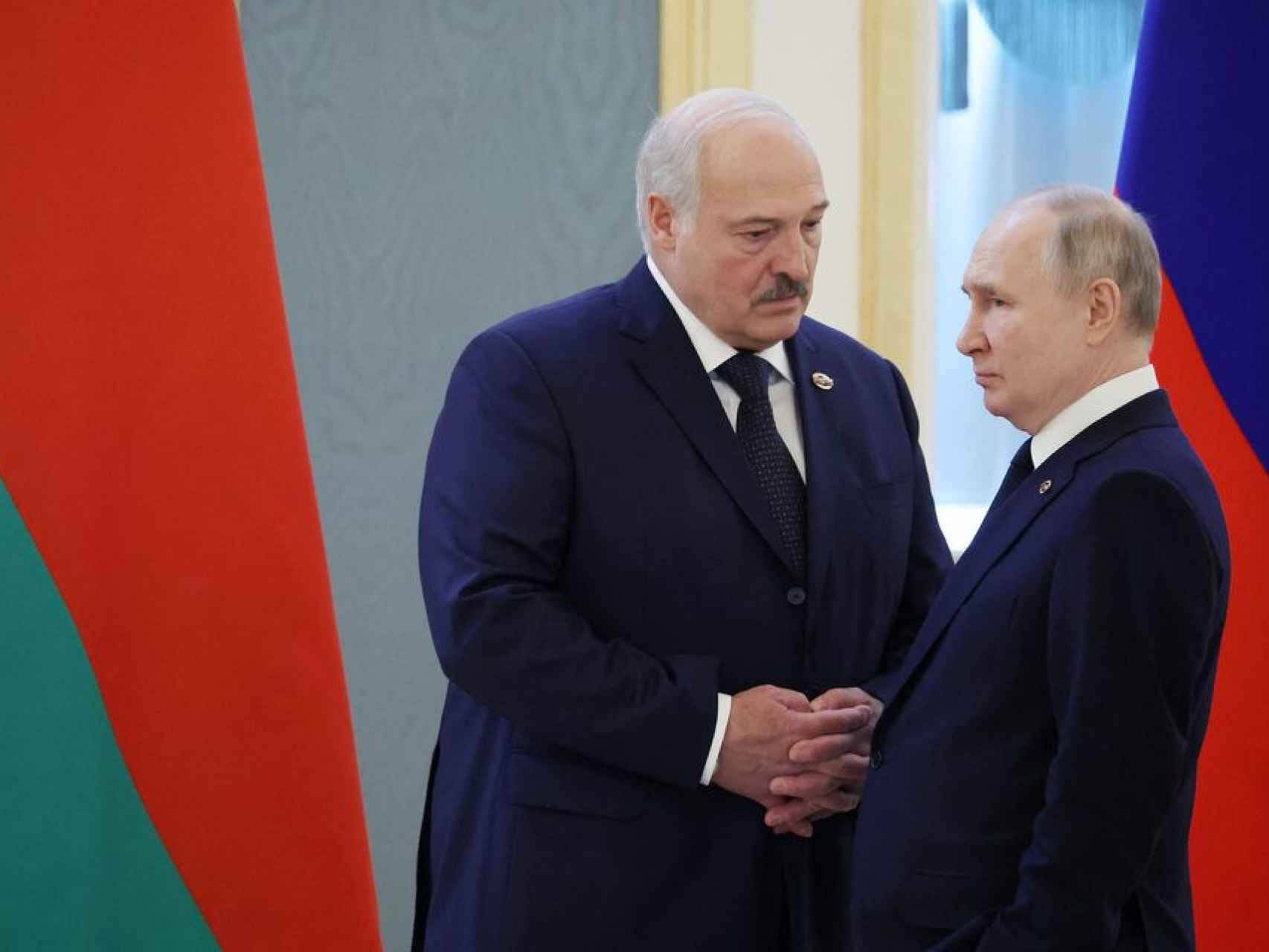 Alexander Lukashenko y Vladímir Putin.