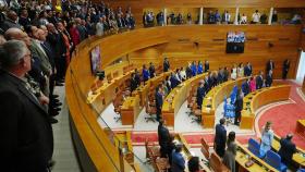 Vista general de la sesión de constitución del Parlamento de Galicia.