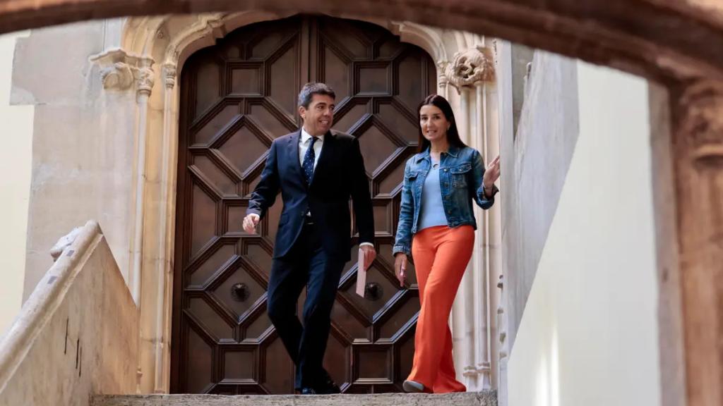 Merino y Mazón en una imagen de archivo en el Palau de la Generalitat