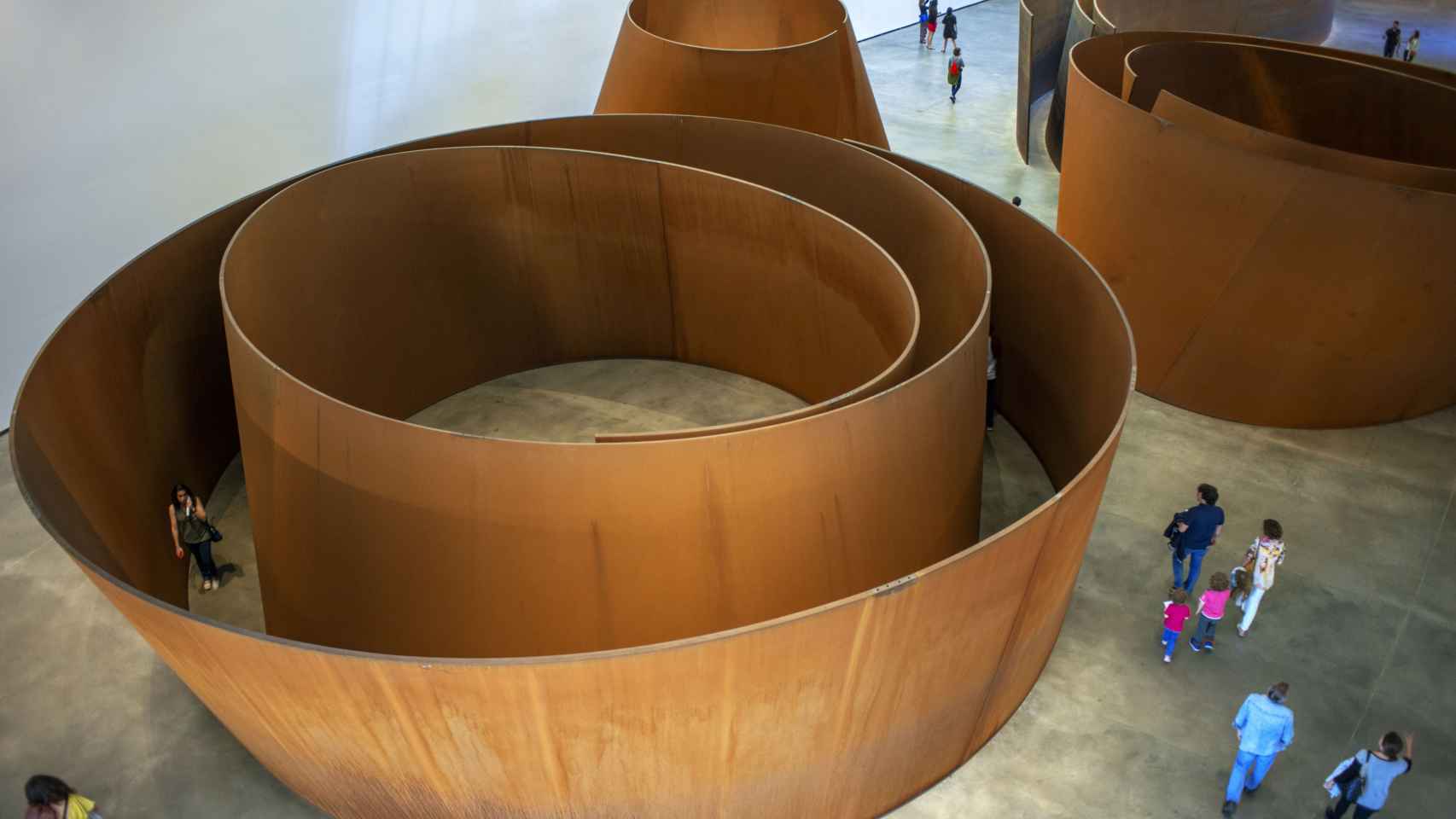 'La materia del tiempo', obra de Richard Serra en el Museo Guggenheim de Bilbao.