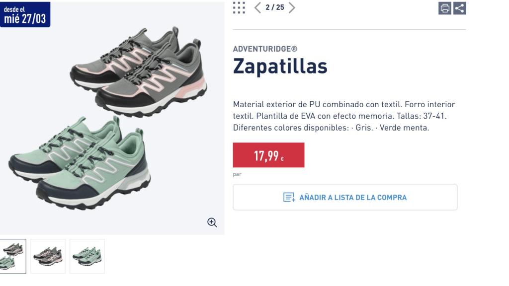 Zapatillas deportivas.