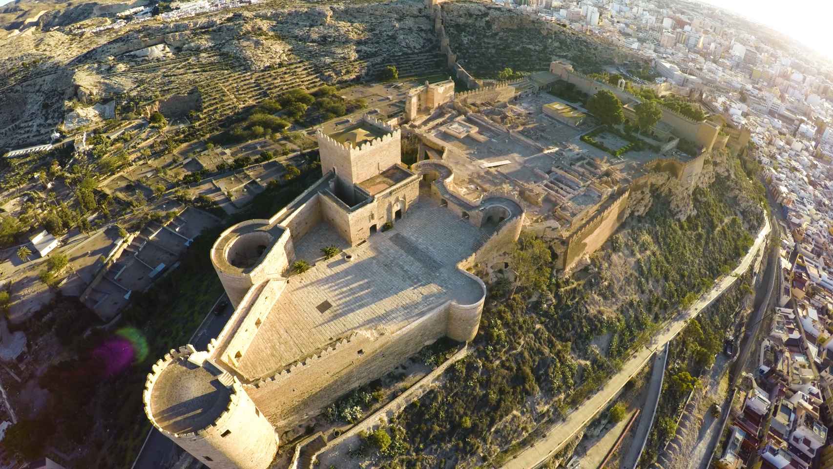 El impresionante castillo de Alcazaba, en la provincia de Almería.