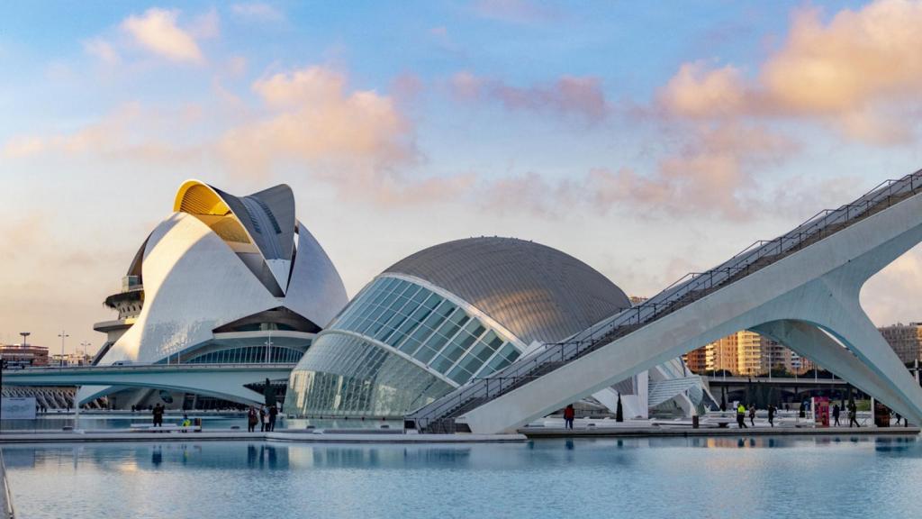 La Ciudad de las Artes y las Ciencias de Valencia.