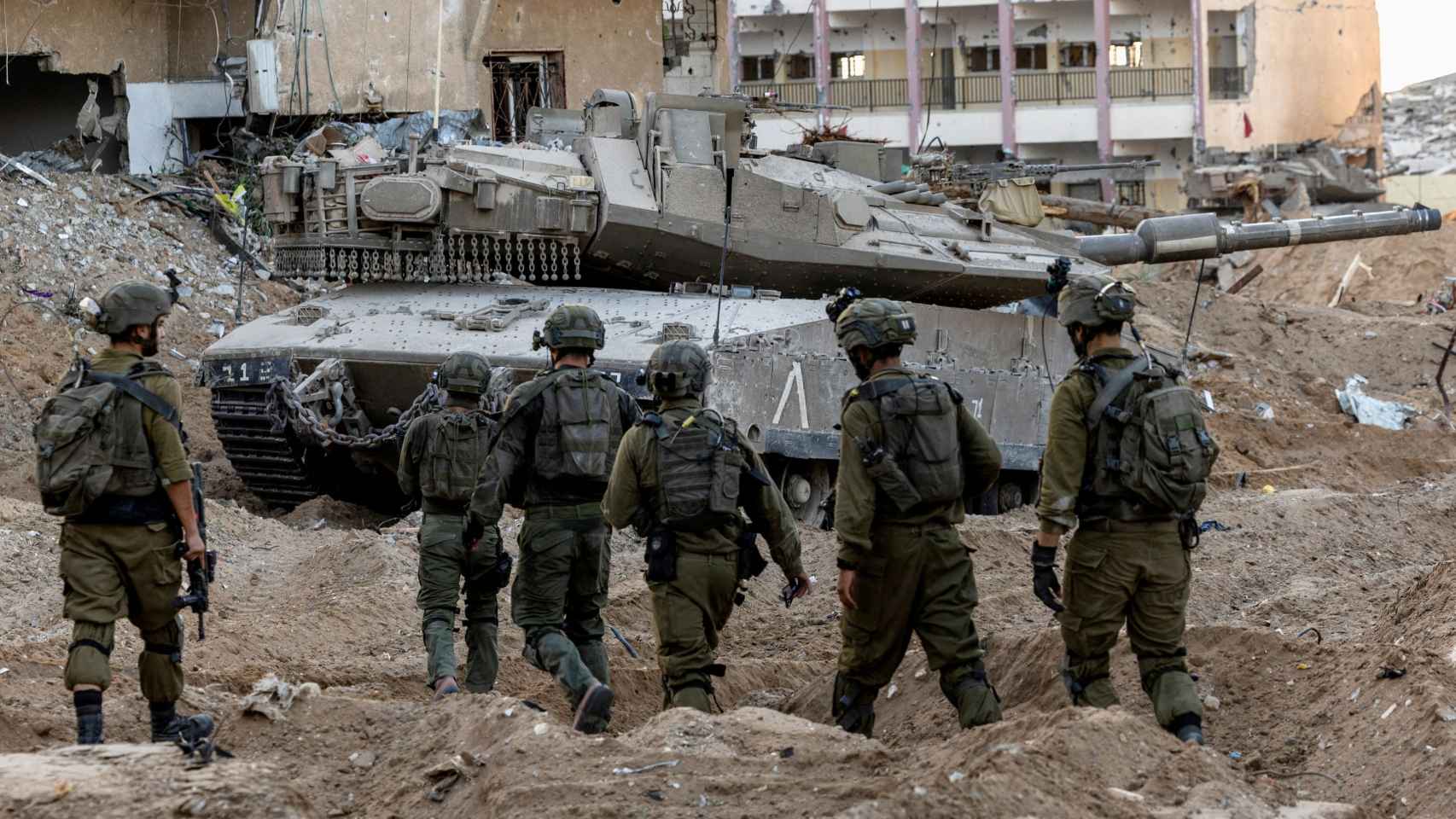 Soldados israelíes durante una operación en la franja de Gaza.