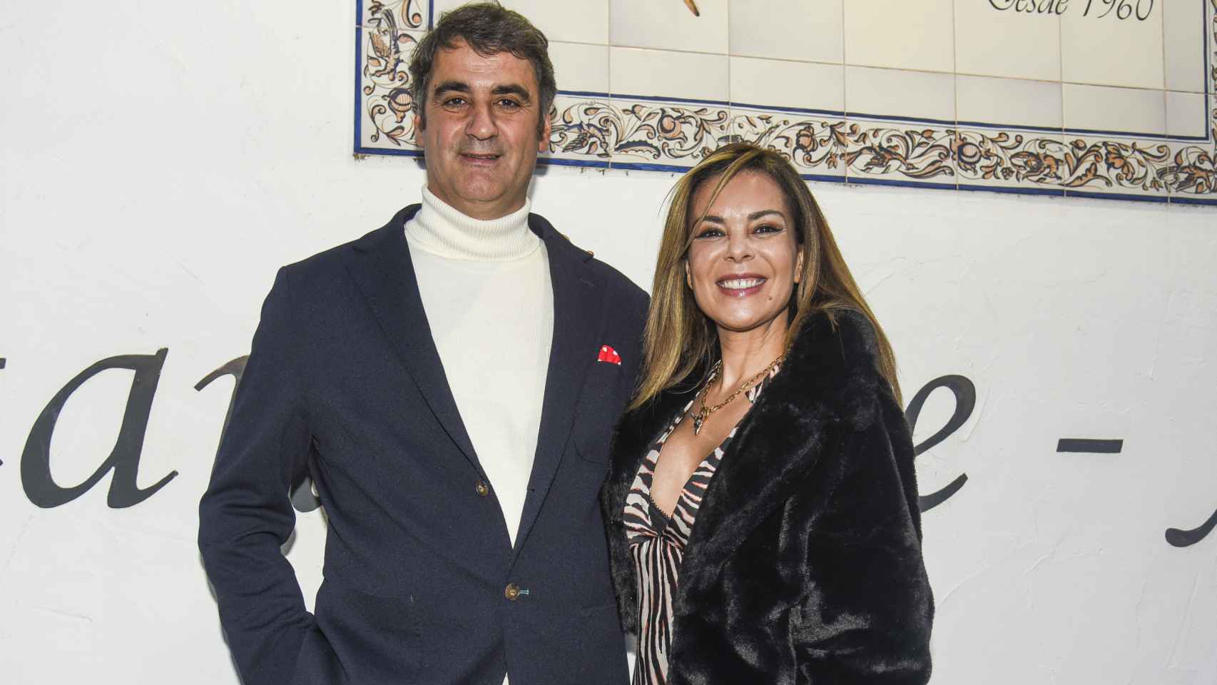 María José Campanario y Jesulín de Ubrique en una fotografía tomada en enero de 2024, durante la celebración del cumpleaños del diestro.