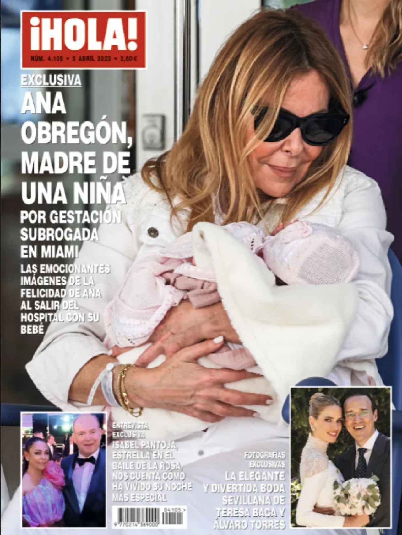 La portada de la revista '¡HOLA!' con la maternidad de Ana Obregón.