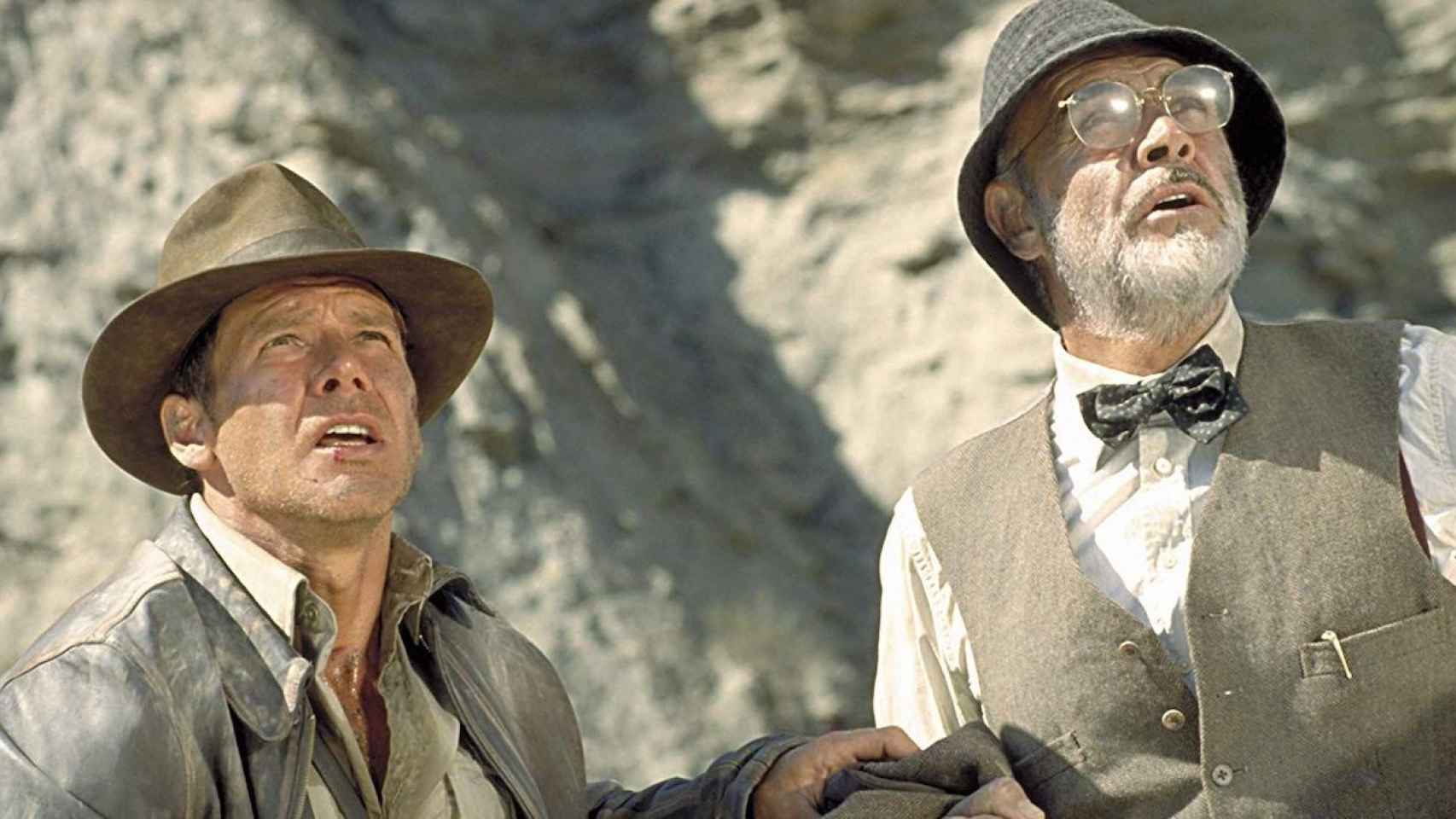 Harrison-Ford y SeanConnery en 'Indiana Jones, la última cruzada'.