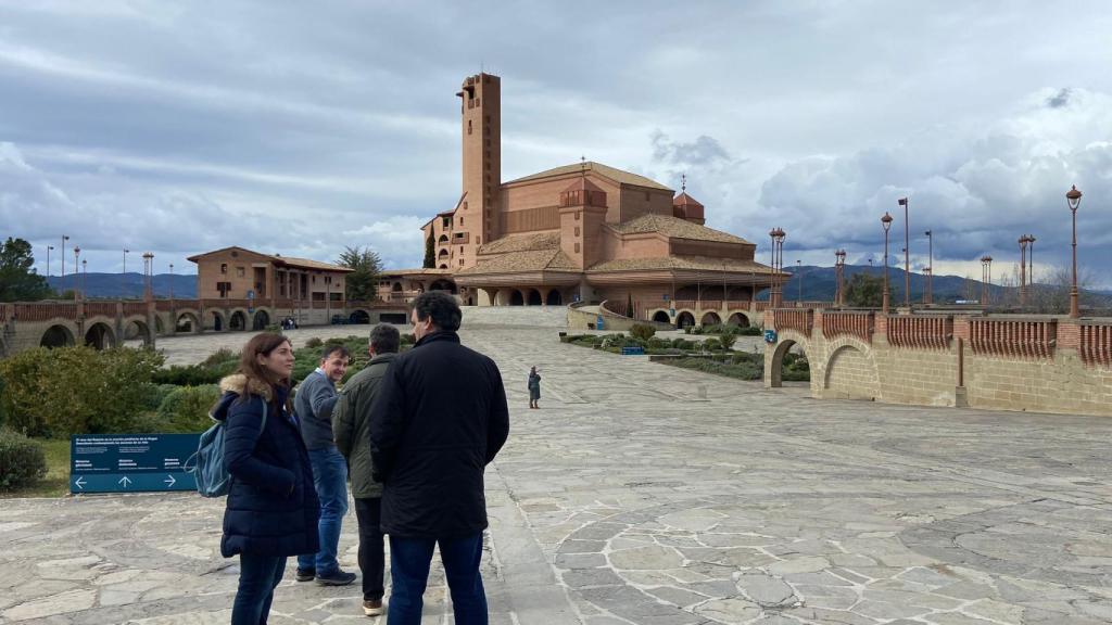 Imagen del santuario durante los primeros días de Semana Santa