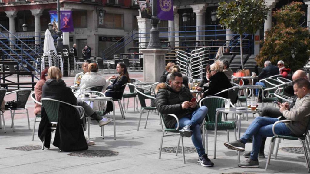 La terraza de un bar de Valladolid