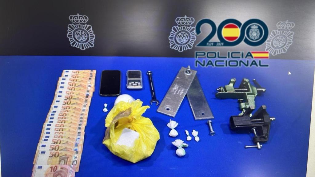 Material intervenido por la Policía Nacional