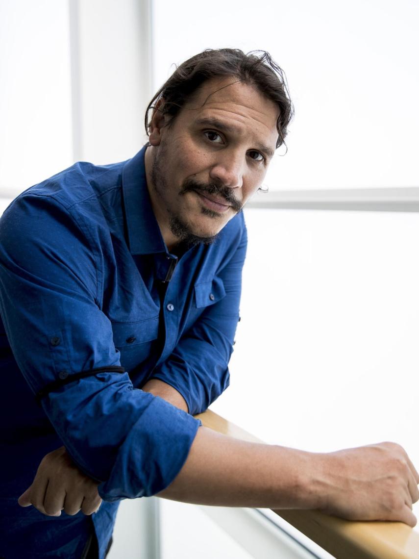 Sergio Peris-Mencheta en la presentación de una obra de teatro en Madrid. Año 2018.