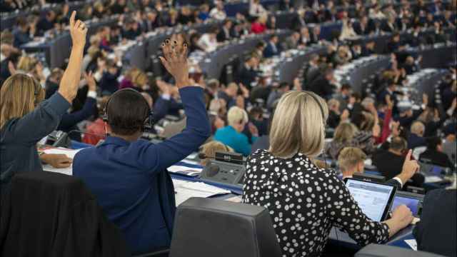 El Parlamento Europeo durante una votación.