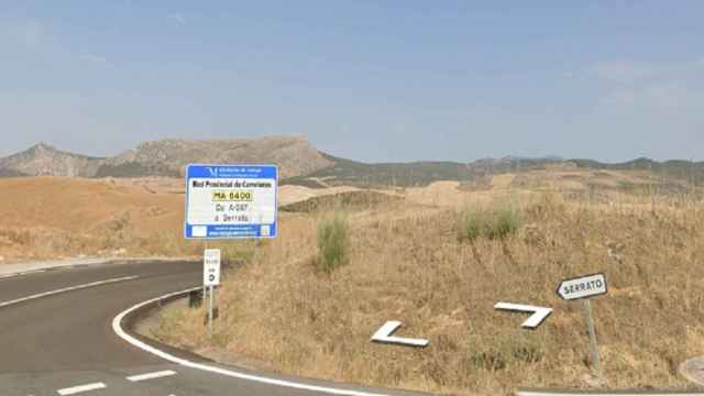 Imagen de la carretera donde ha ocurrido el accidente en Cañete la Real.