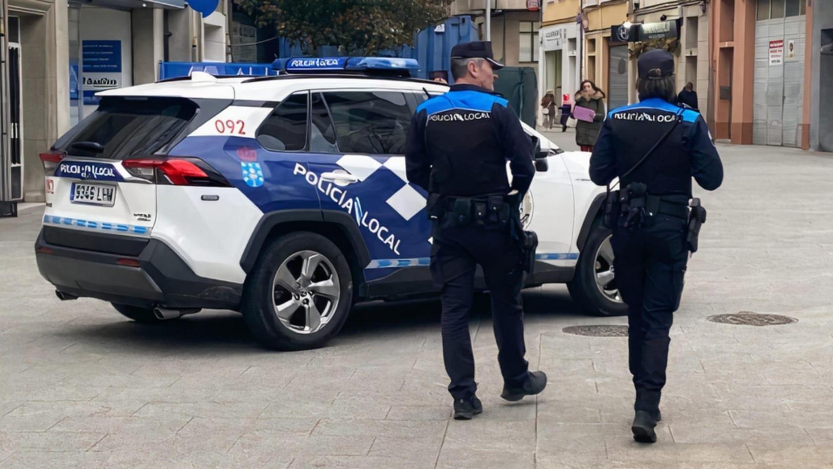 Policía Local de Lugo en una foto de archivo.