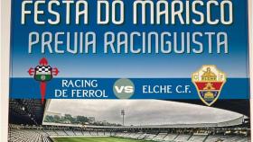 La previa del partido entre el Racing de Ferrol y el Elche CF se unirá a la Fiesta del Marisco