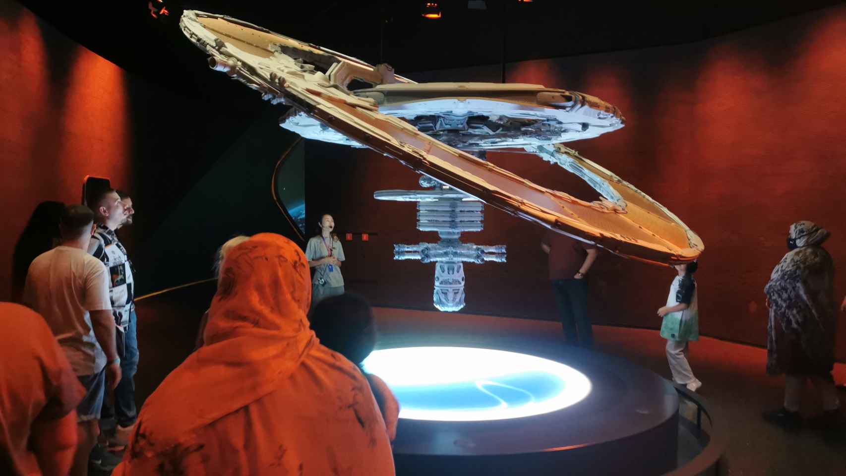 Maqueta de una estación espacial en el Museo del Futuro de Dubái. Foto: F. D. Quijano