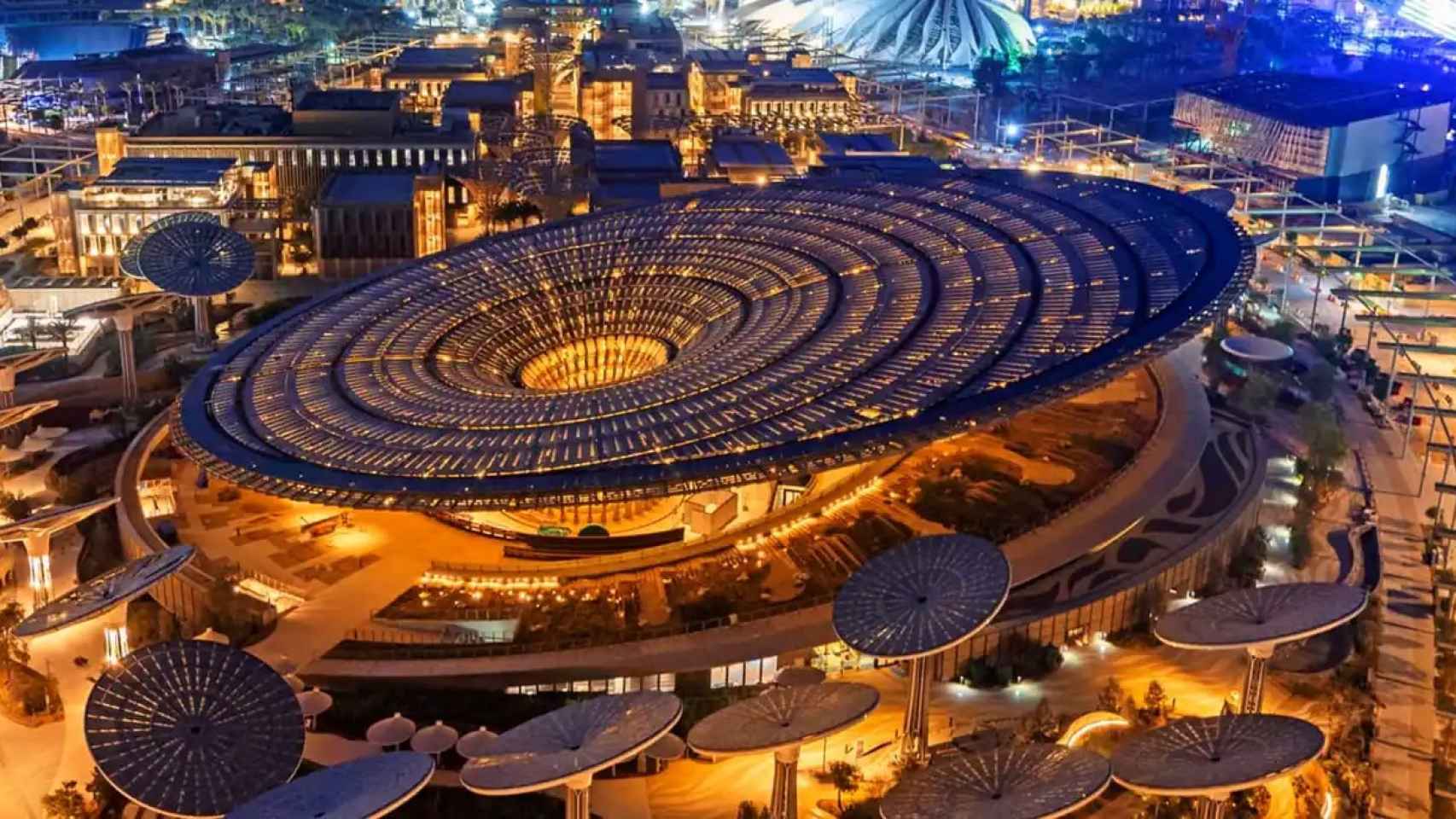 Vista aérea del pabellón Terra, en Expo City Dubai. Foto: Visit Dubai