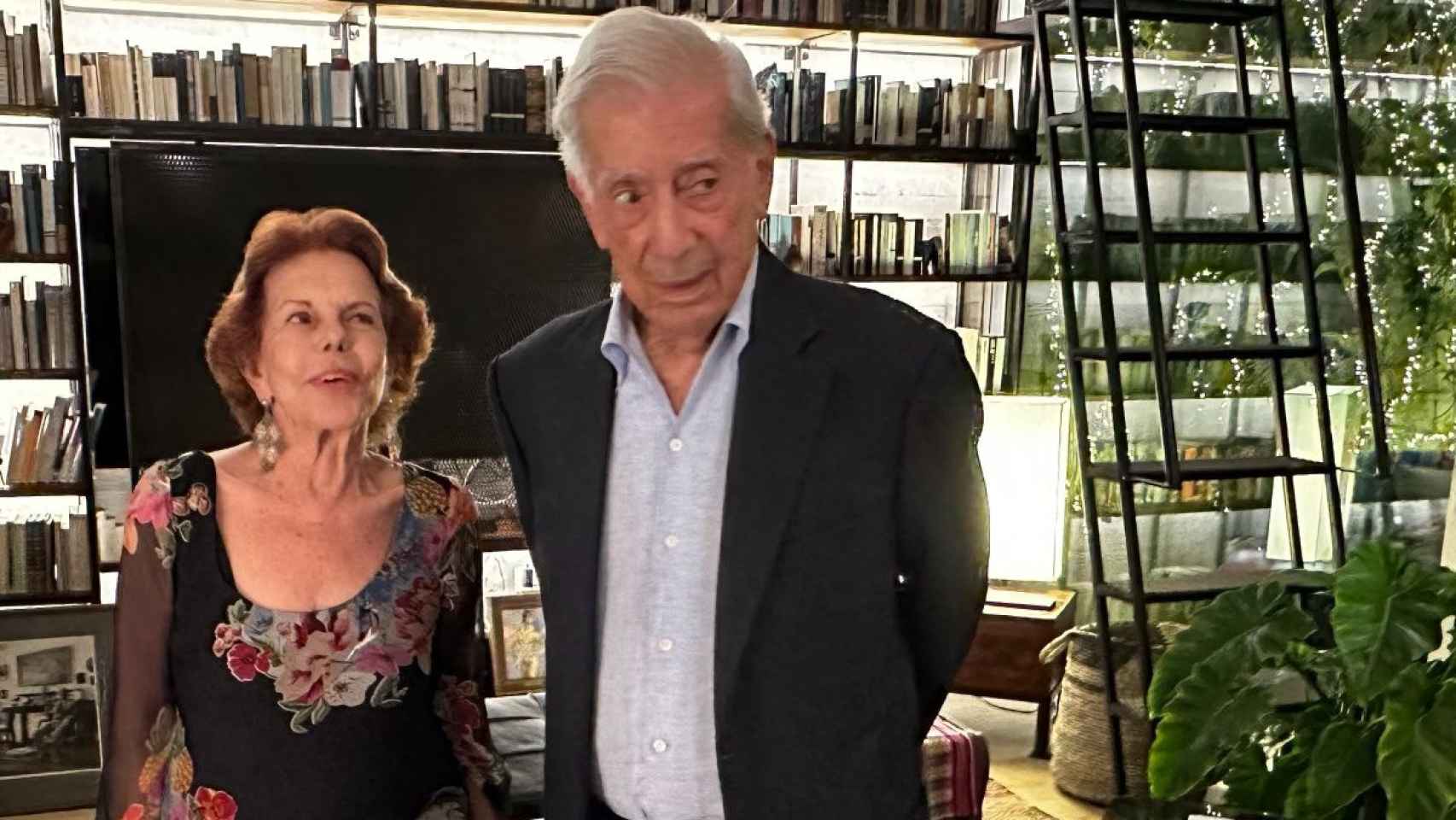 Mario Vargas Llosa y Patricia Llosa, en su fiesta de cumpleaños.
