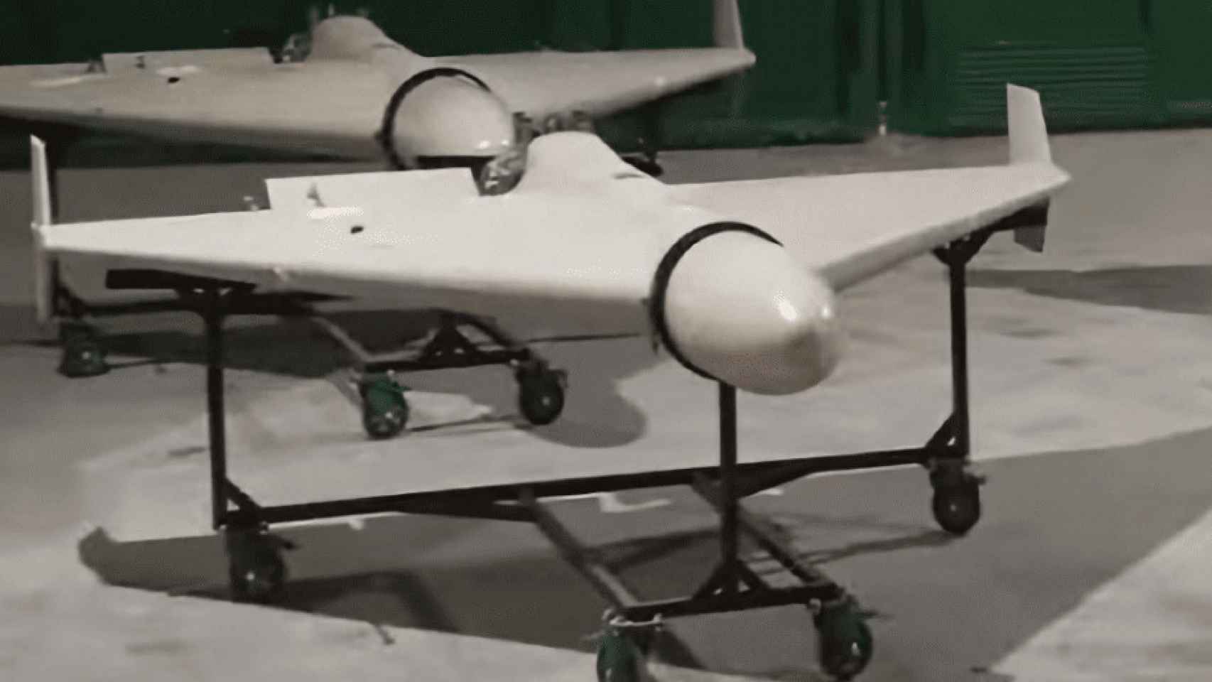 Dron suicida iraní utilizado por Rusia en sus ataques a Ucrania.