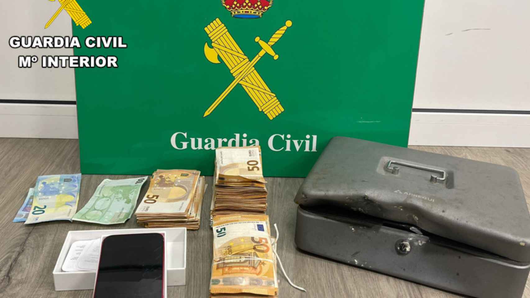 El efectivo recuperado por la Guardia Civil de Burgos