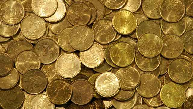 Imagen de monedas de 20 céntimos.