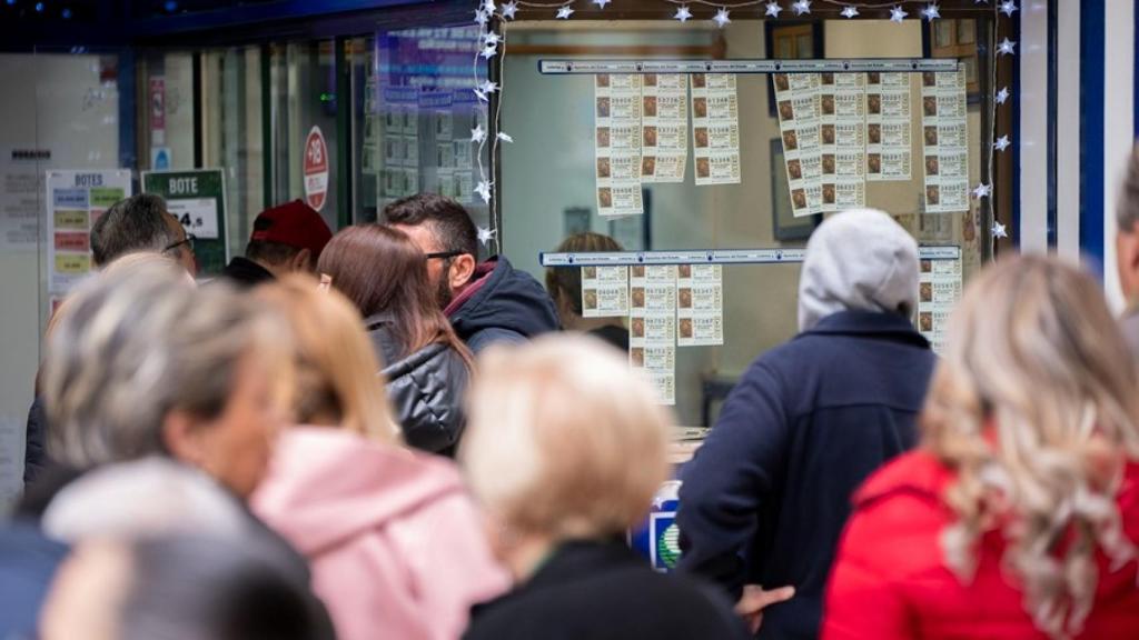 Imagen de archivo de una administración de lotería.
