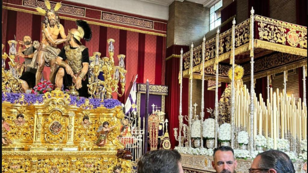 Pasos de Las Cigarreras, en su templo.