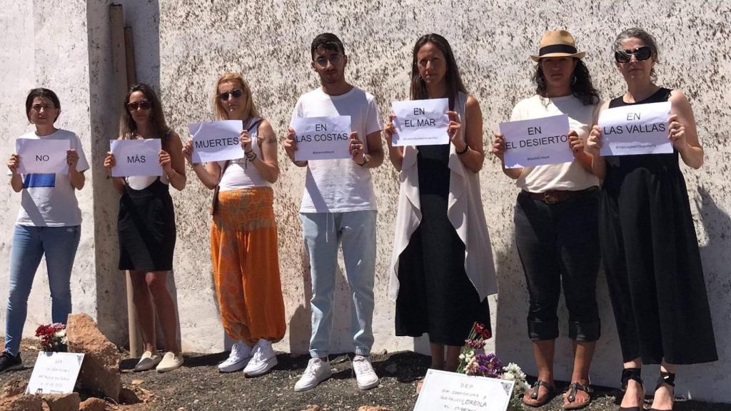 Integrantes de la Red que cuida a los inmigrantes.