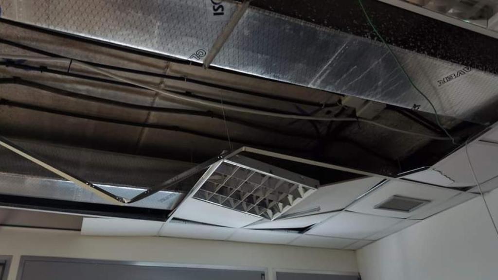 Numerosos destrozos provocados en el centro