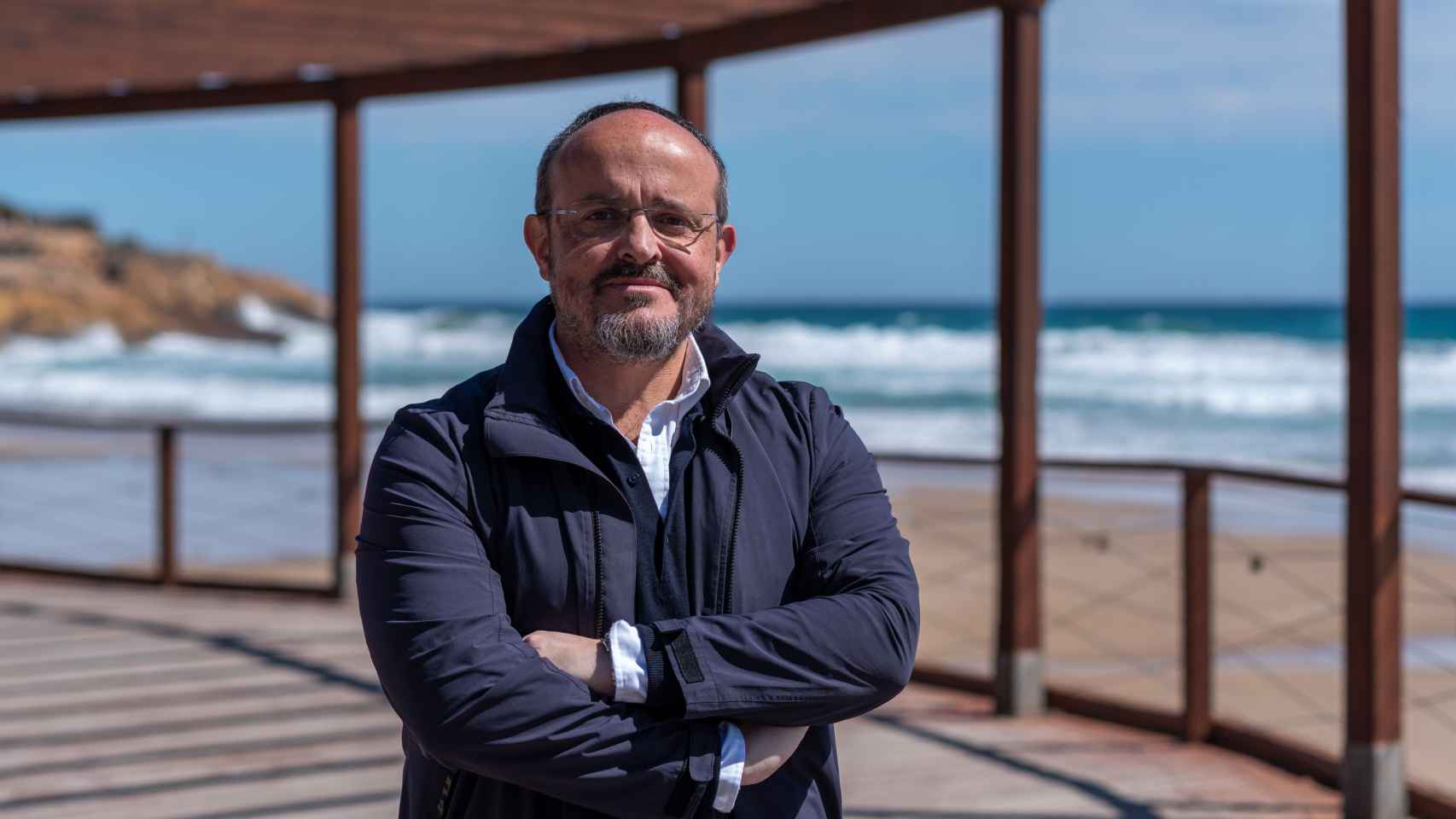 Alejandro Fernández, candidato del PP el 12-M en Cataluña, entrevistado por EL ESPAÑOL en Tarragona.