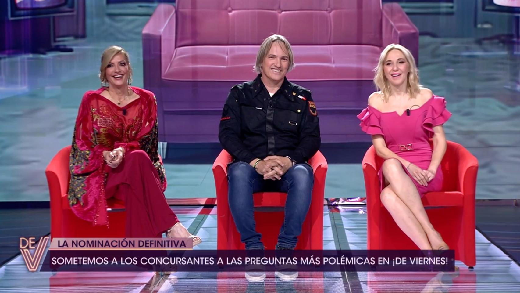María José Galera, Ismael Beiro y Ania Iglesias en 'De viernes'.