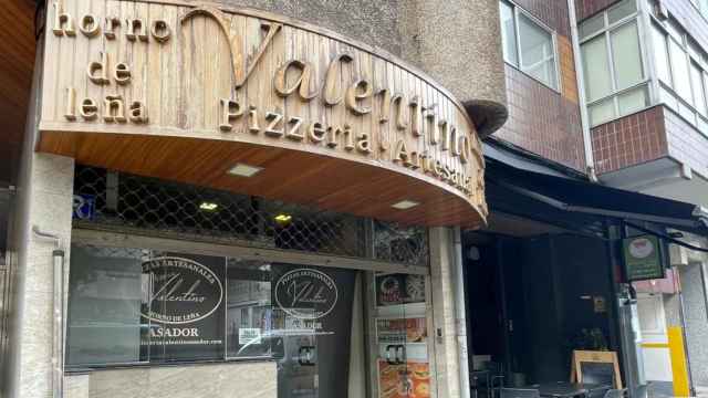 Fachada del asador Valentino tras el incendio.