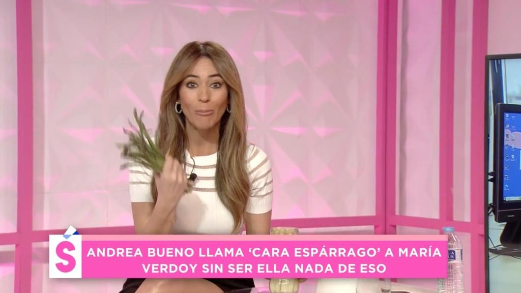 María Verdoy respondiendo a Andrea Bueno en 'Socialité'.