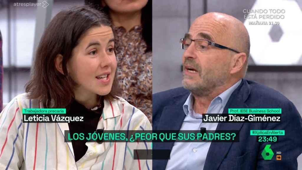 Leticia Vázquez y Javier Díez-Giménez en 'laSexta Xplica'.