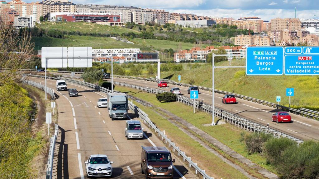 La A-62 a su paso por Valladolid