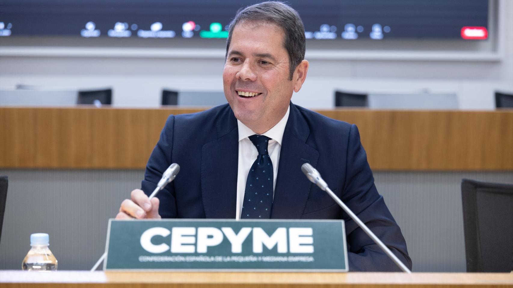 El presidente de Cepyme, Gerardo Cuerva, en una imagen de archivo.