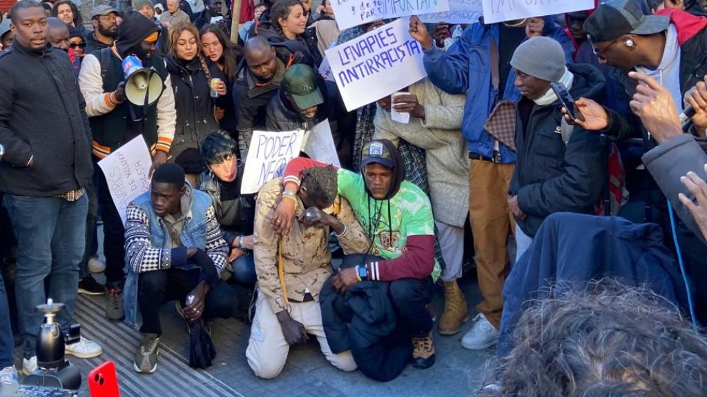 Los dos senegaleses agredidos en Lavapiés.