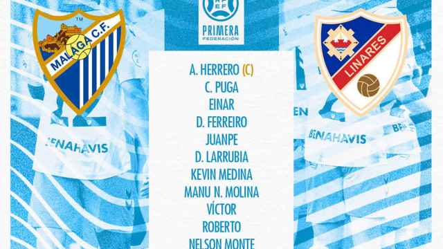 Las alineaciones del Málaga CF vs. Linares: Vuelve Kevin