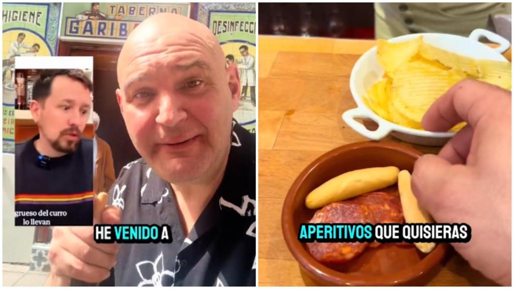 Capturas del vídeo publicado por el 'tiktoker' Pez Salvaje.