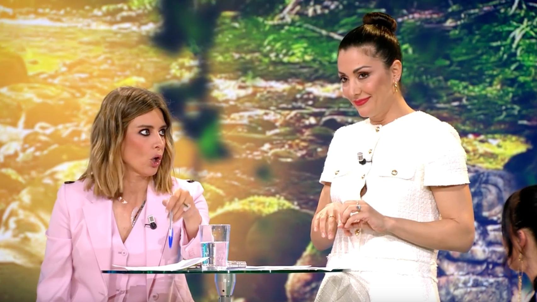 Sandra Barneda y Nagore Robles en 'Supervivientes'.