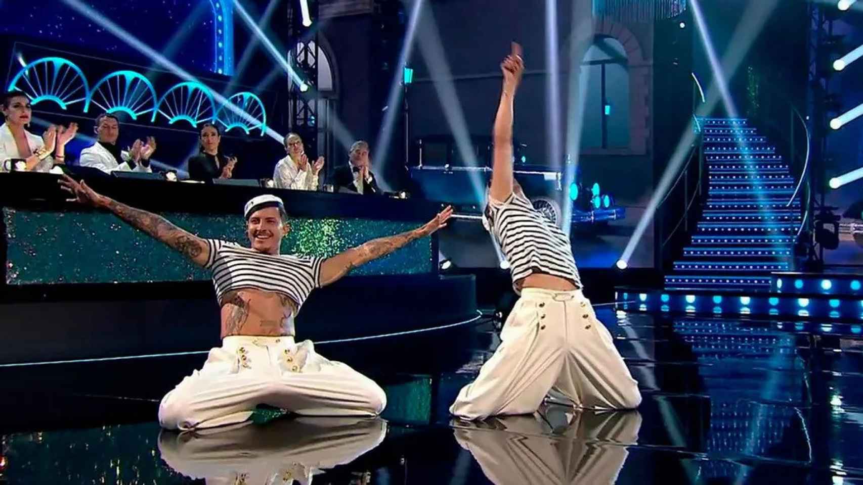 Jonan Wiergo y David Díaz en 'Bailando con las estrellas'.