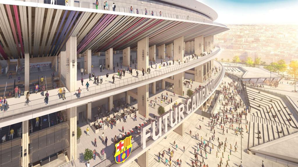 Simulación de los accesos al nuevo Camp Nou