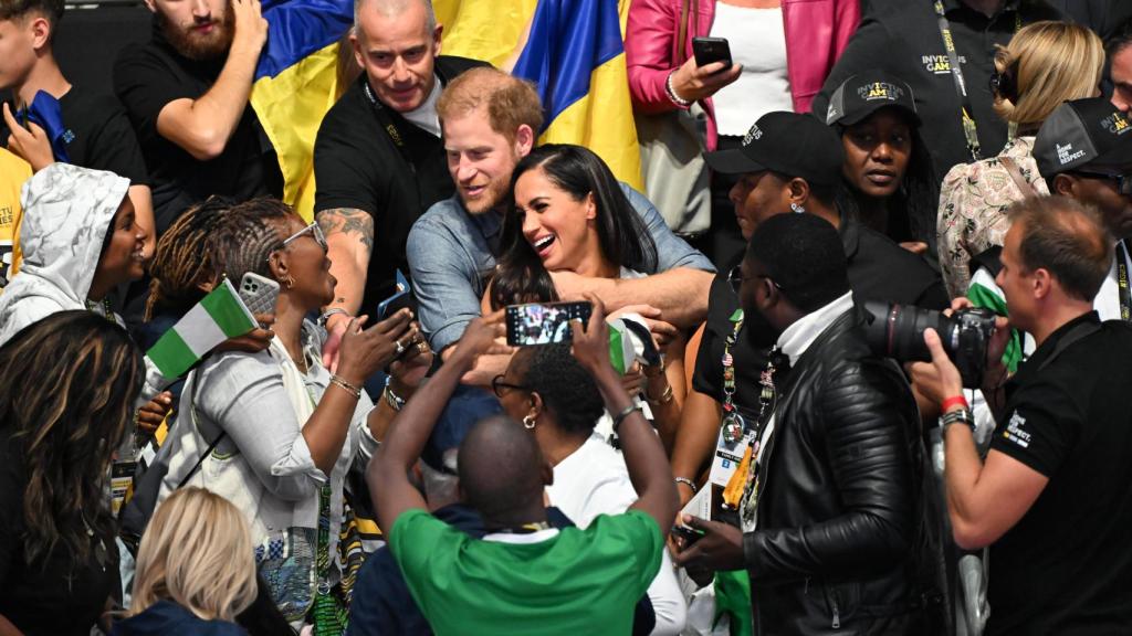 El príncipe Harry y Meghan Markle durante los Juevos Invictus 2023.