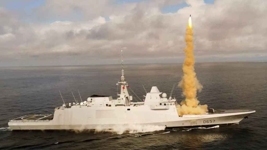 Lanzamiento de un misil Aster 30 desde un buque francés
