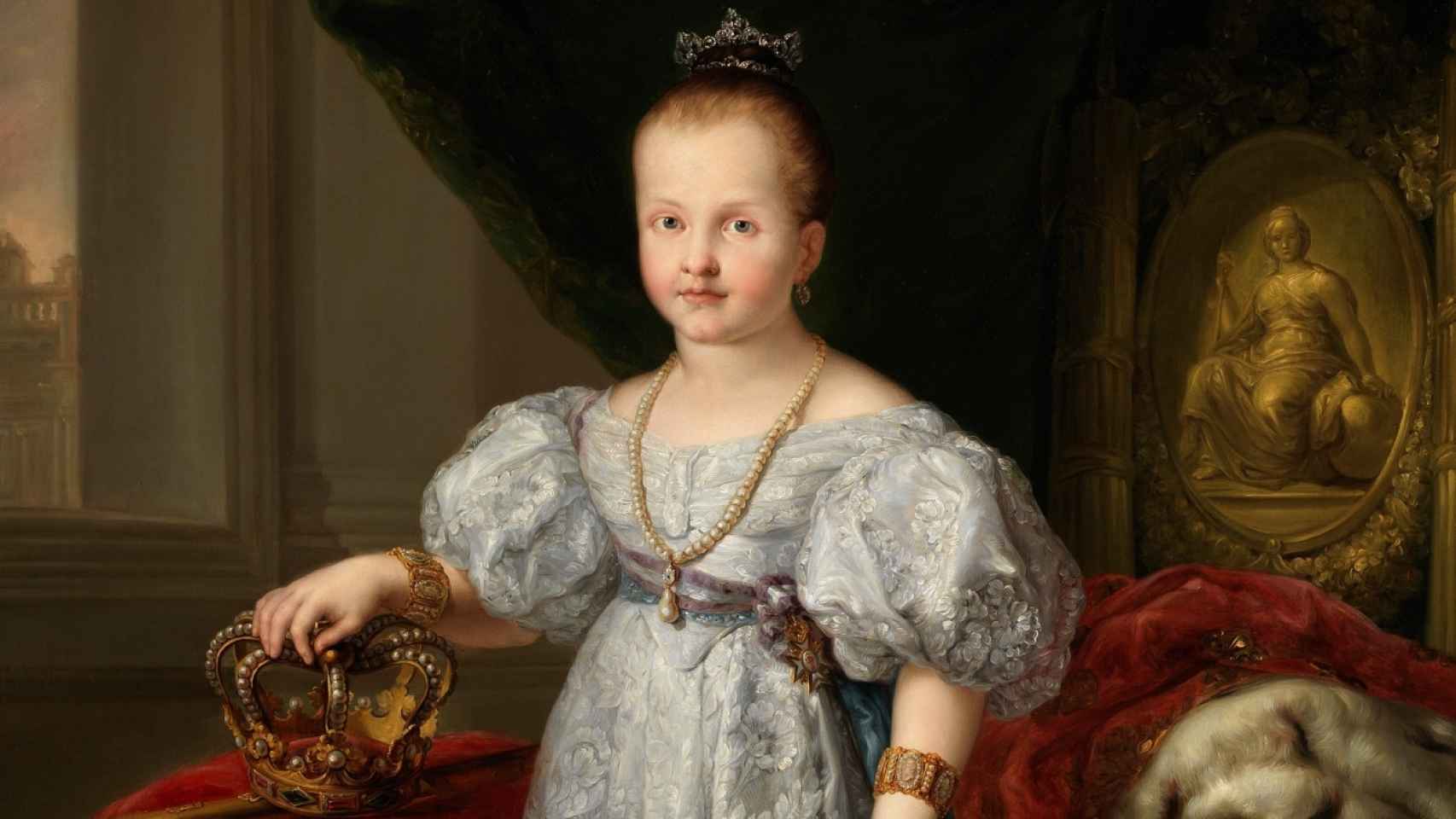 Retrato de Isabel II realizado por Vicente López Portaña en 1835