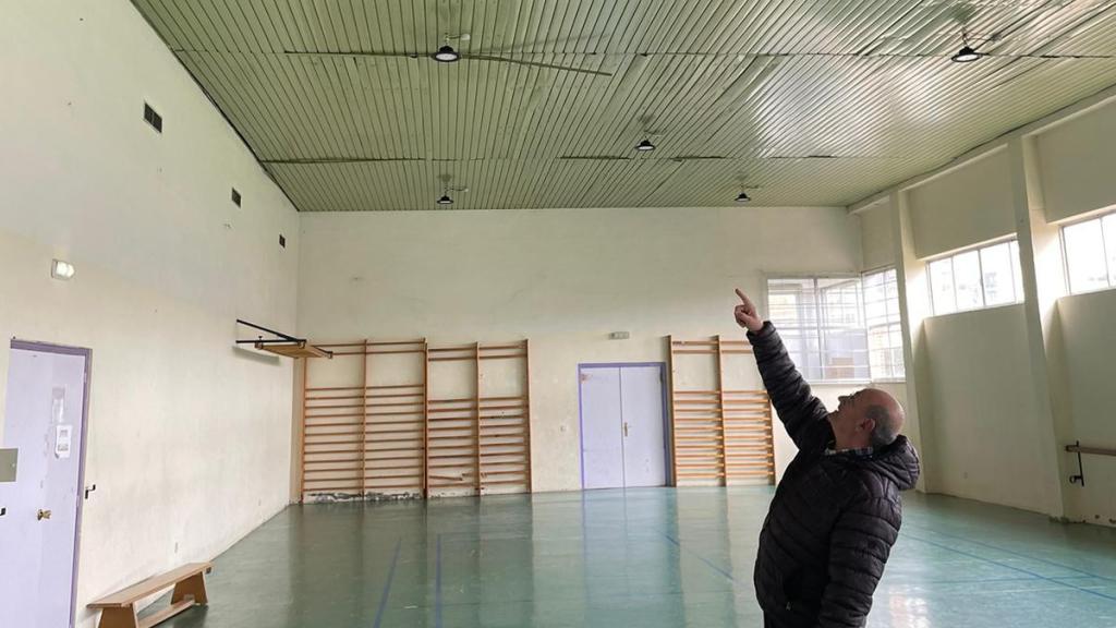 Instalaciones dañadas del polideportivo de Astorga